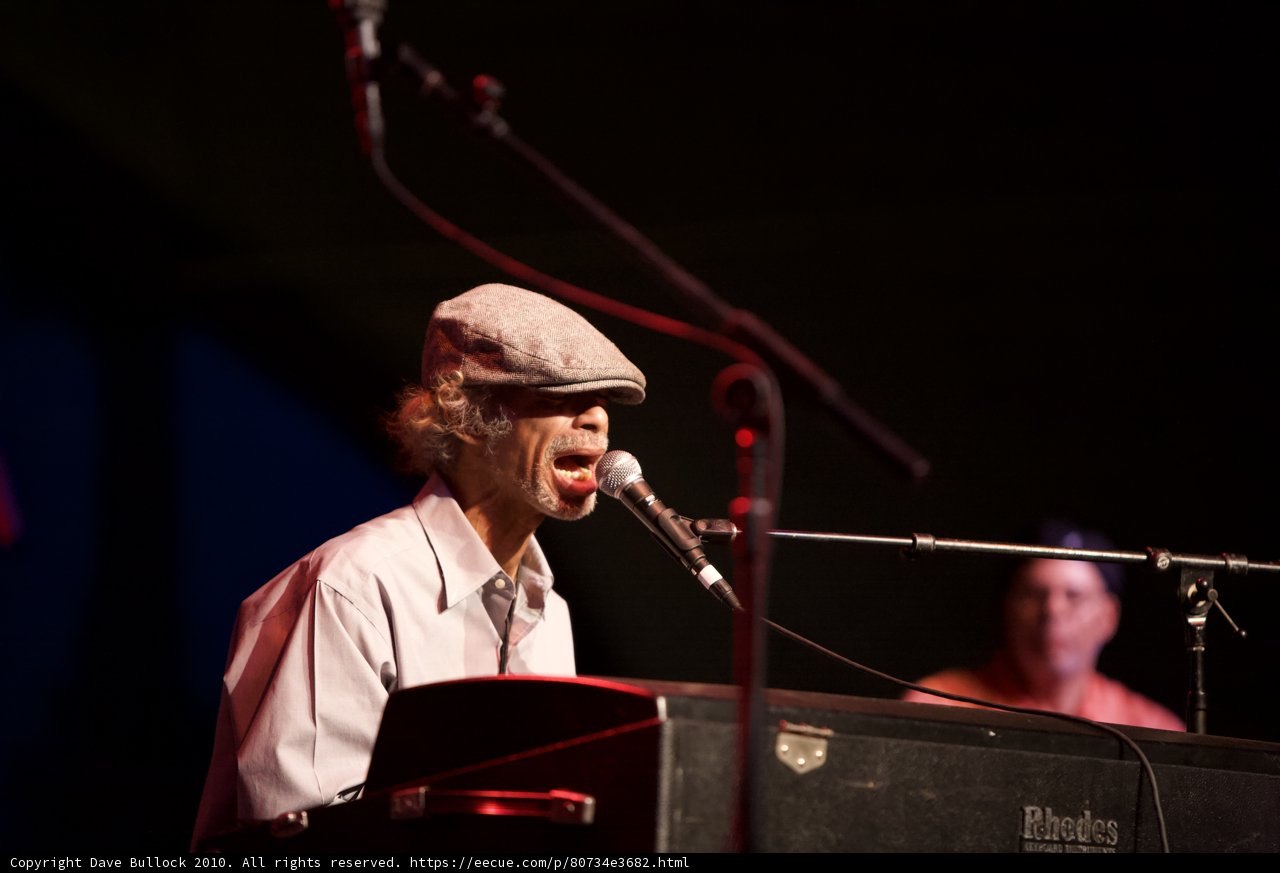 The Hat-Wearing Musician on Stage