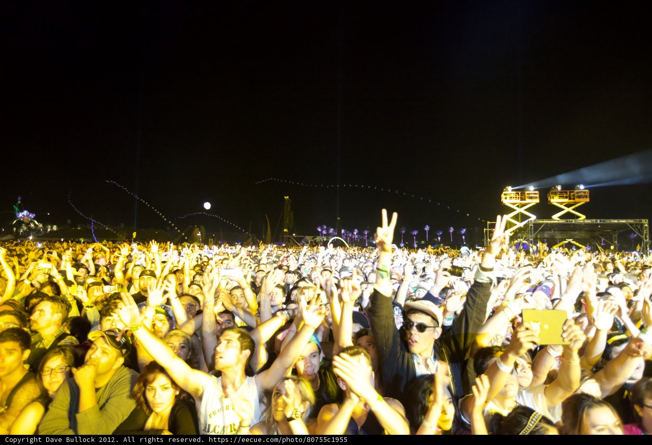 Hands Up in the Night Sky