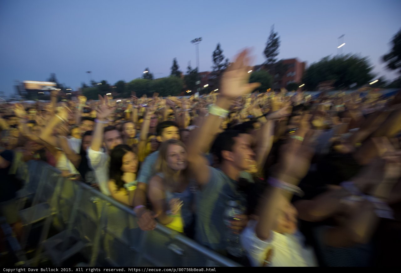 Barricade Crowd Motion Blur