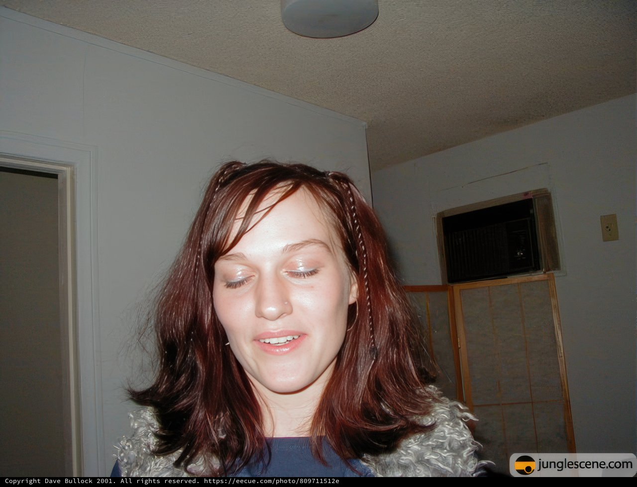 Red-Headed Beauty at Home