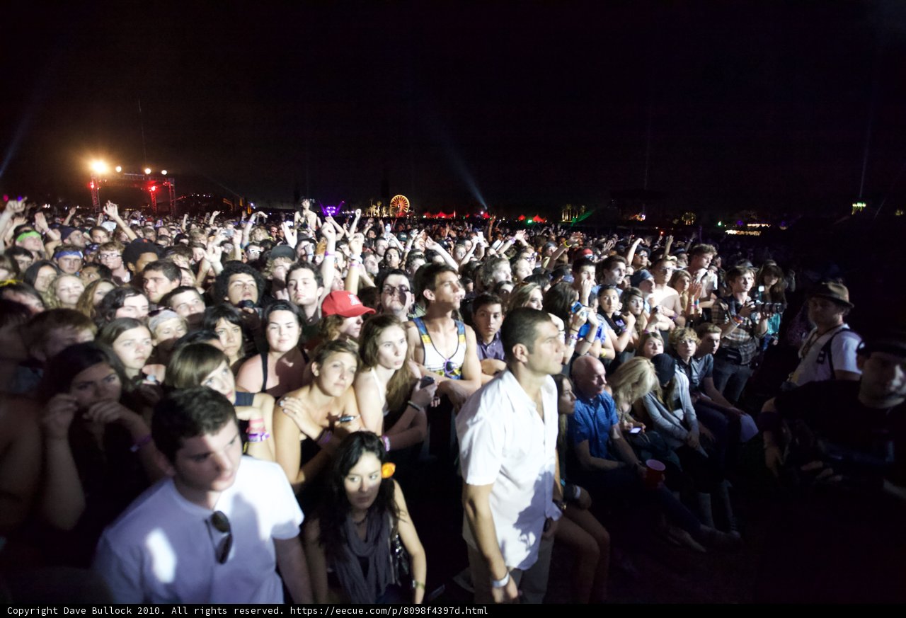 Coachella Night Crowd