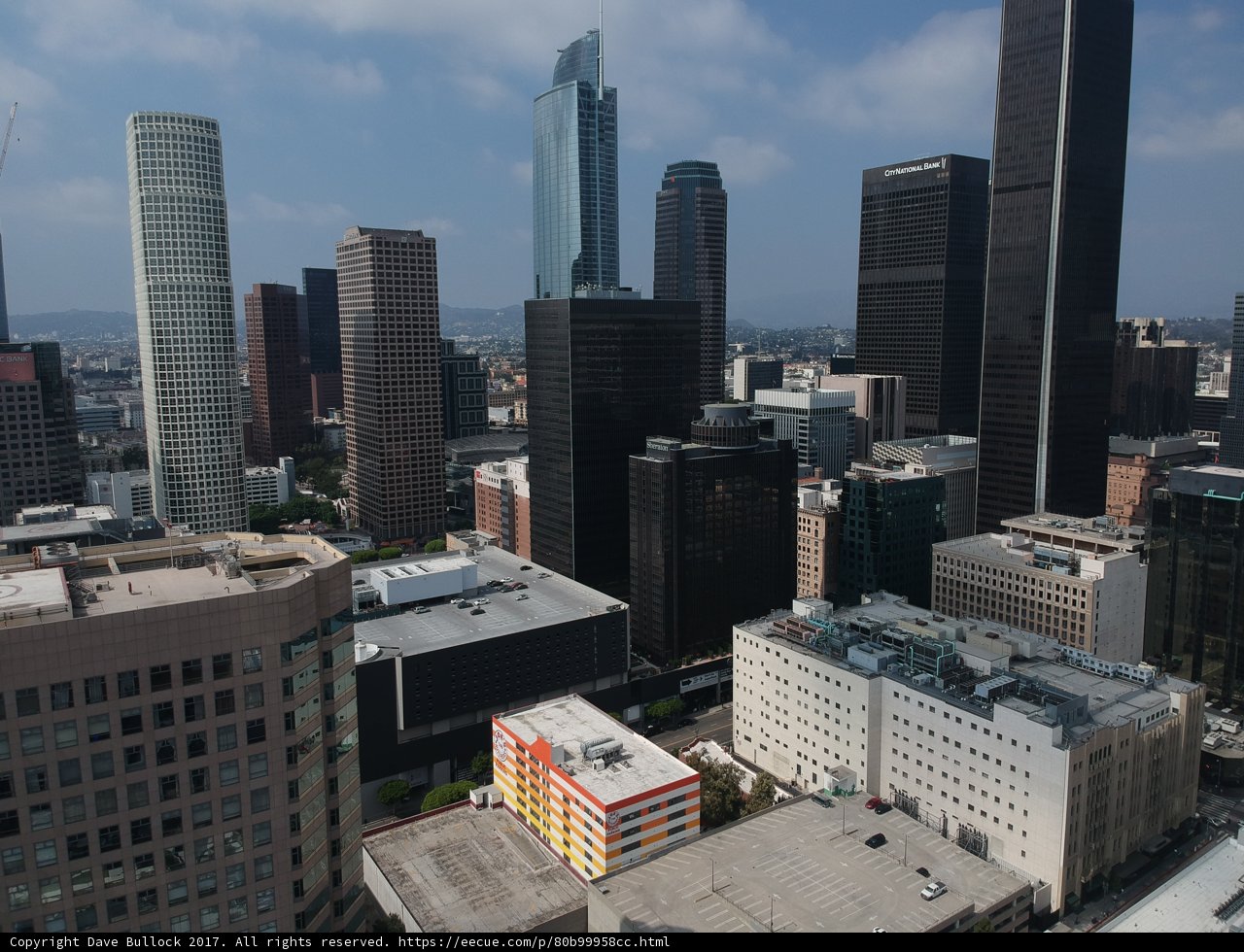 City skyline from a high-rise building