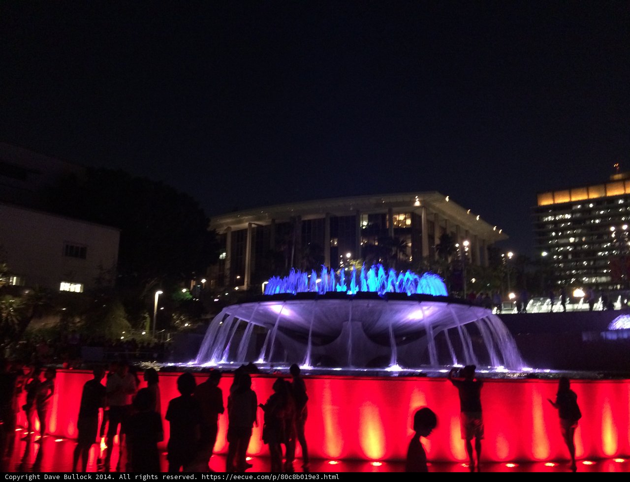 Illuminated Fountain Gathering