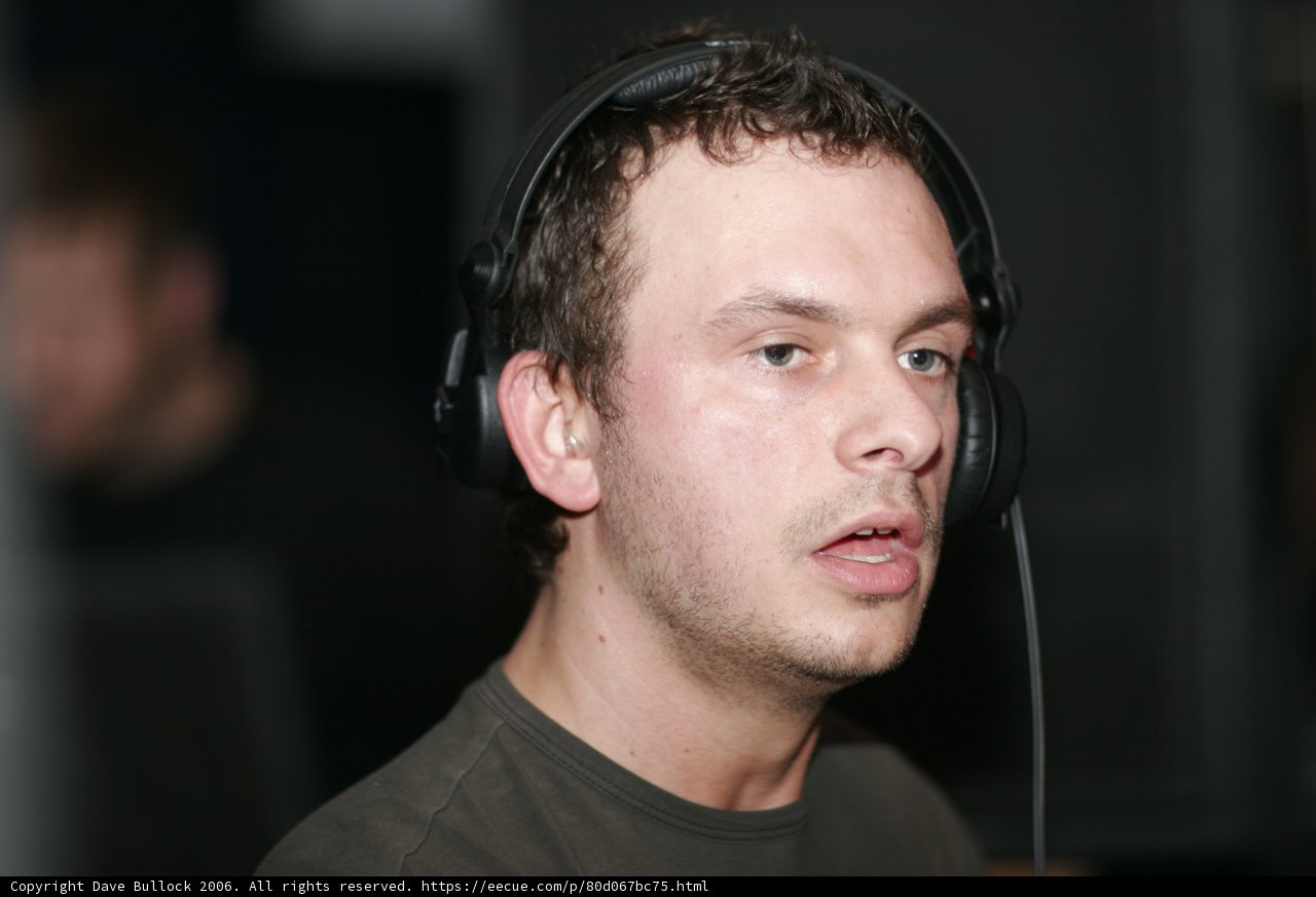 Andy C Feeling the Beat with His Headphones
