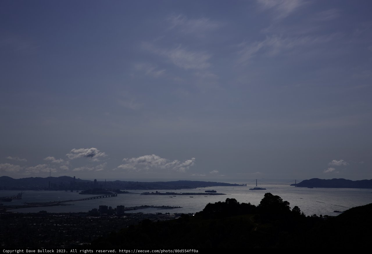 Serene Bay View from Berkeley Hill