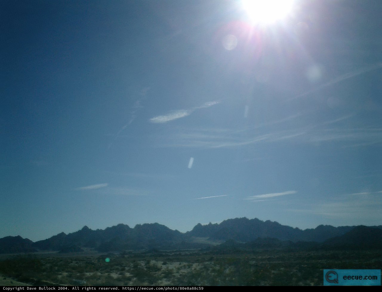 Sunlit Mountain Range