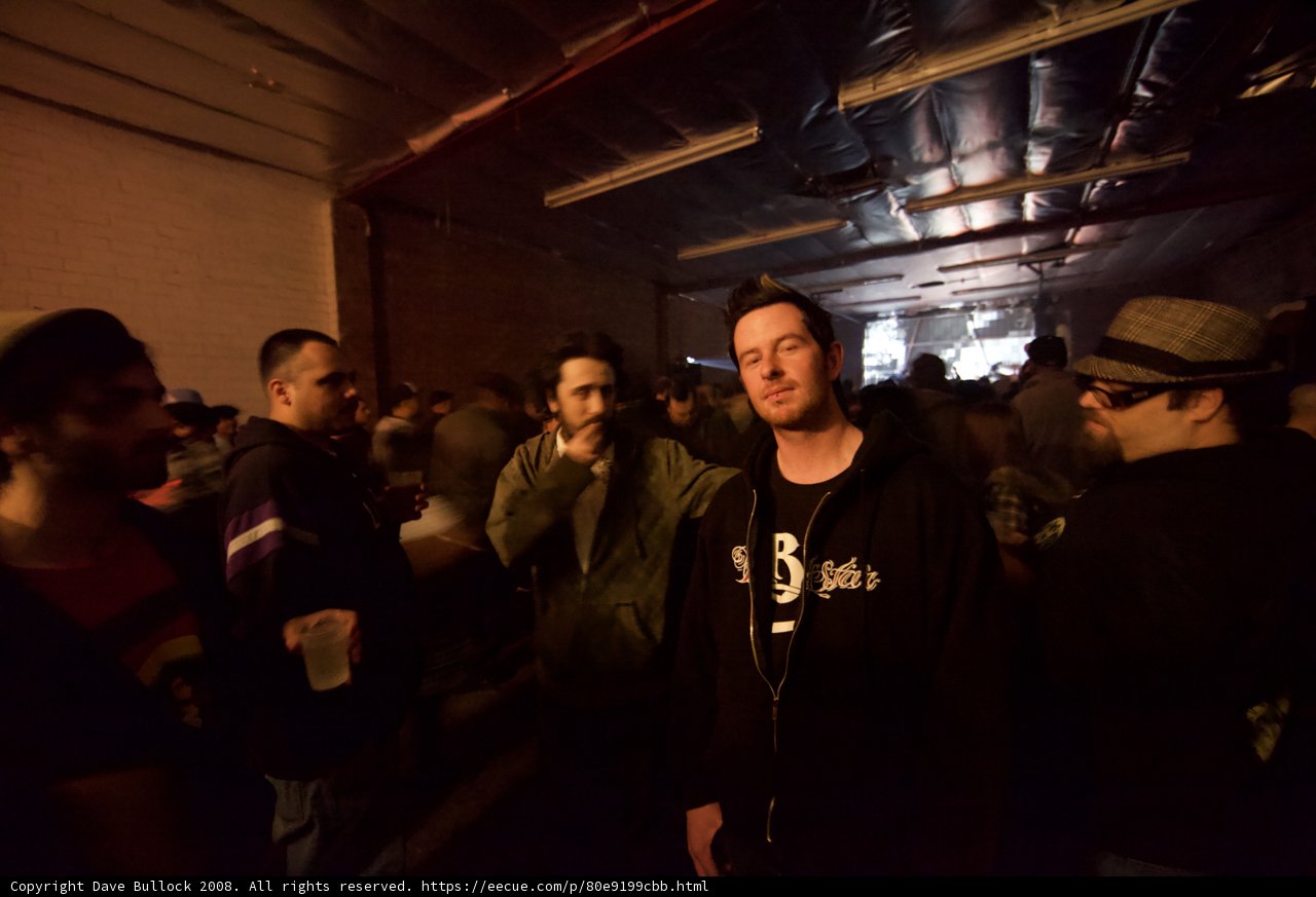 Nightlife Gathering in a Warehouse