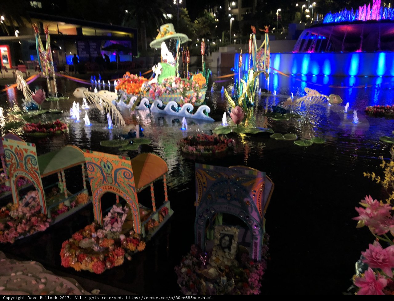 Colorful Float at Night