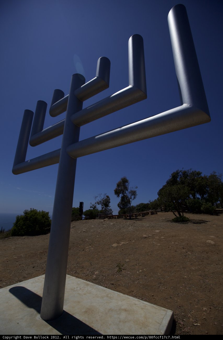 Majestic Menorah on a Hillside