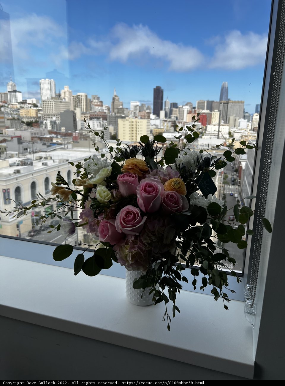 Window Sill Flower Arrangement