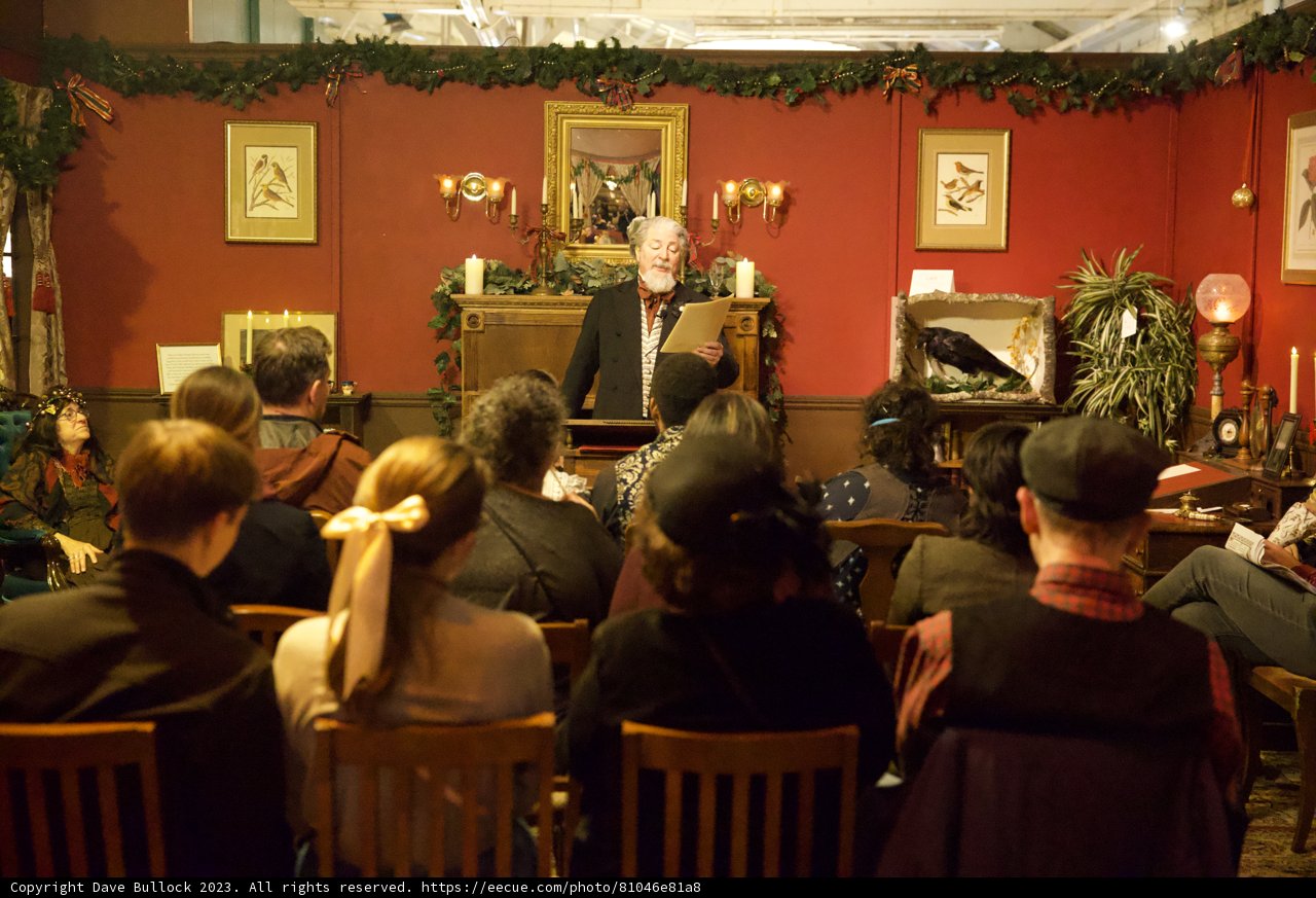 Engaging Oratory at Dickens Christmas Fair