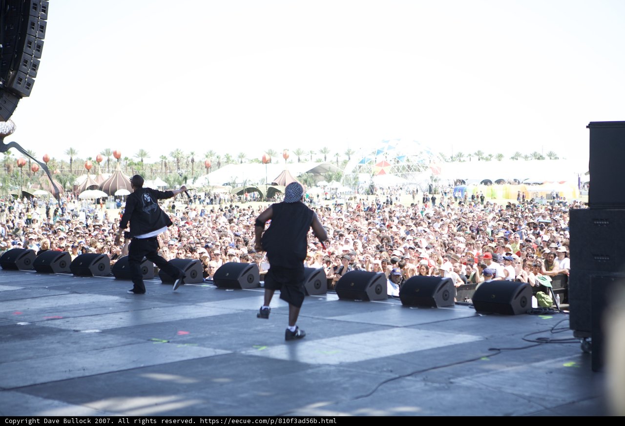 Man takes the stage at Coachella
