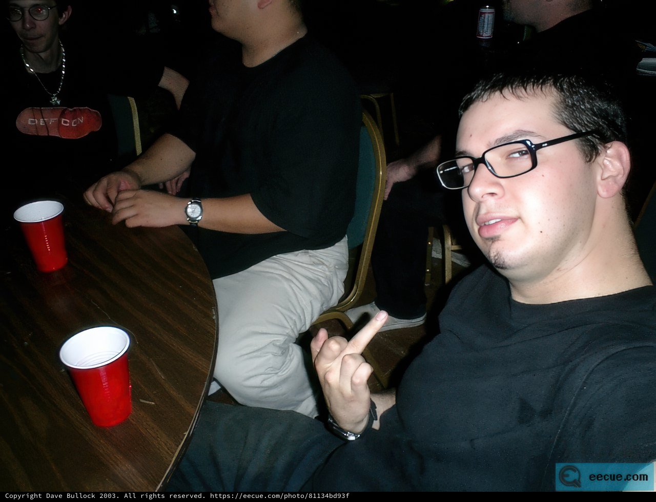 Dave B Enjoying a Drink with Friends
