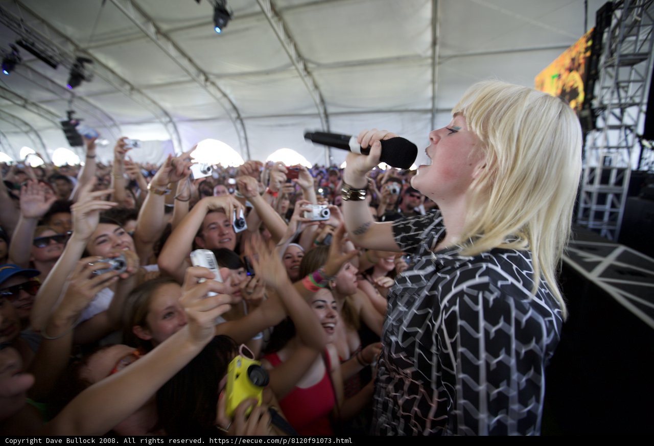 Blonde Bombshell Lights Up Coachella Stage
