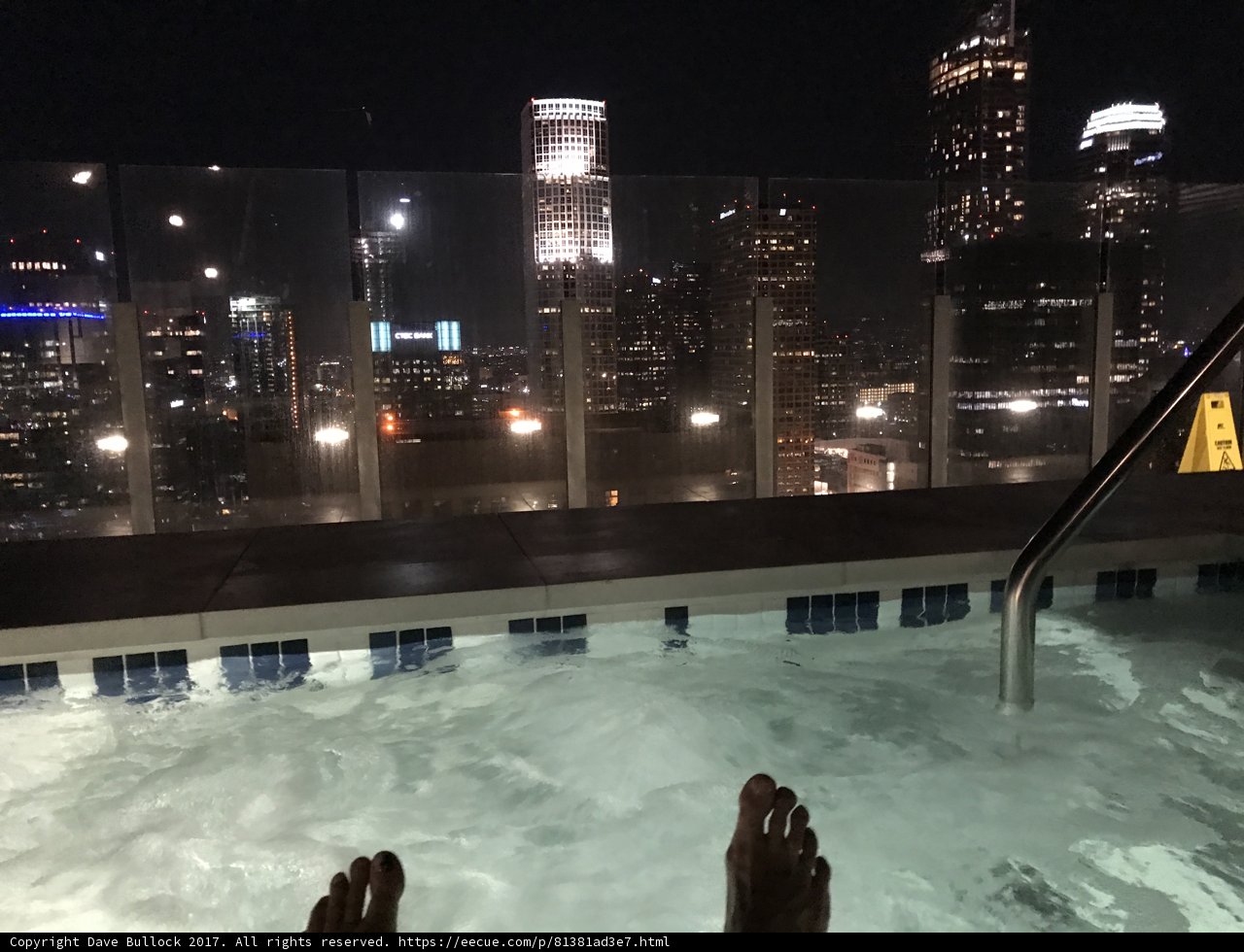 City Lights and Soaking Feet