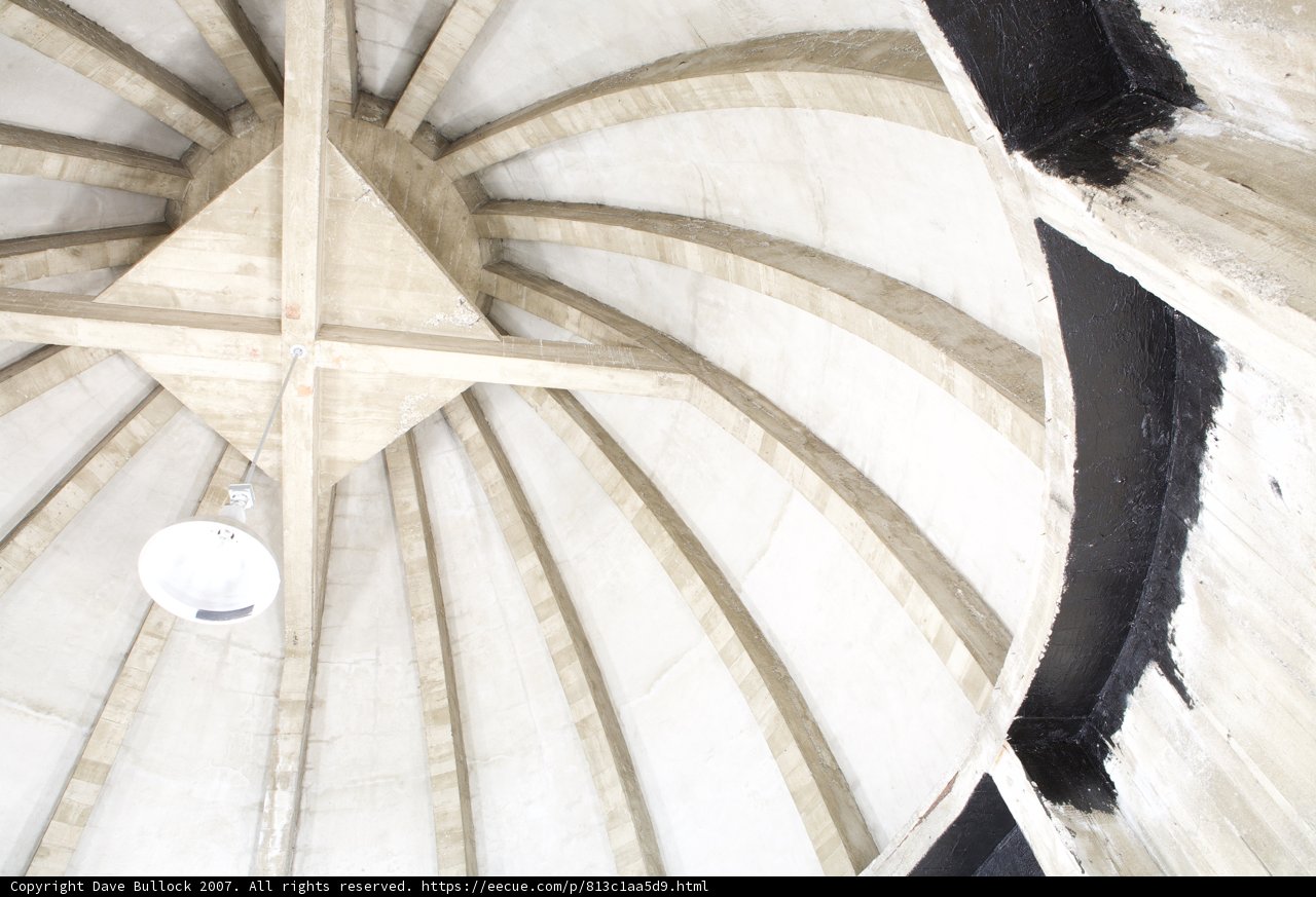 Vault Ceiling and Light Fixture