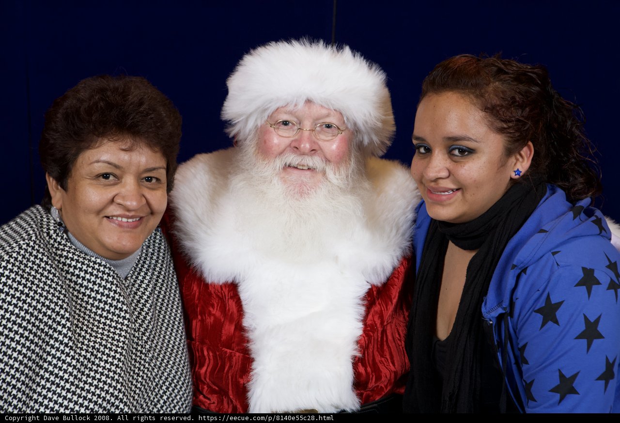 Festive Christmas Photo with Santa Claus