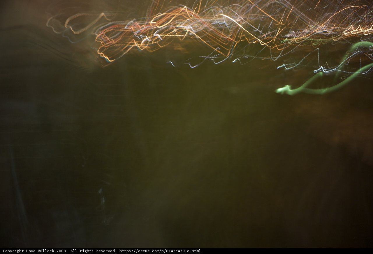 Blurry Light Streaks during 2008 Lunar Eclipse