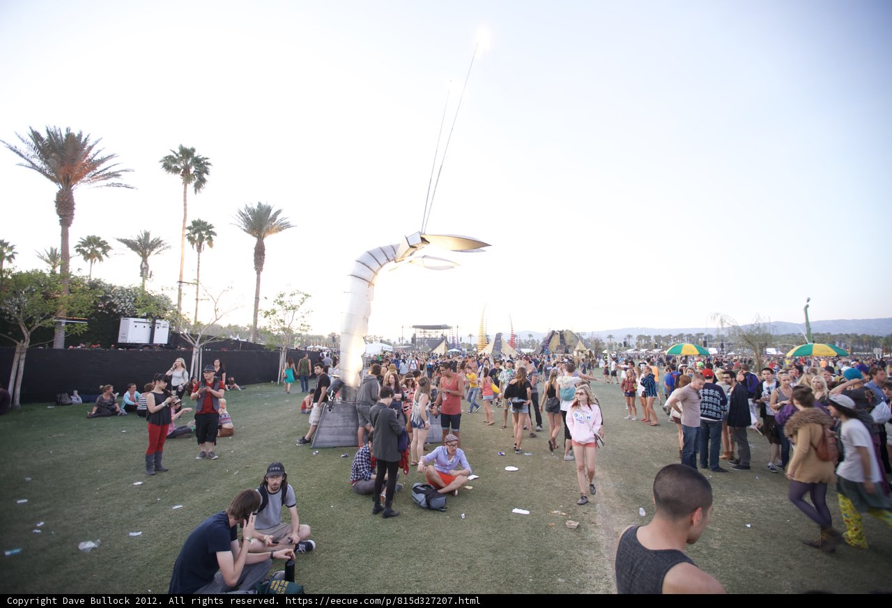 Gathering around the Festival Sculpture
