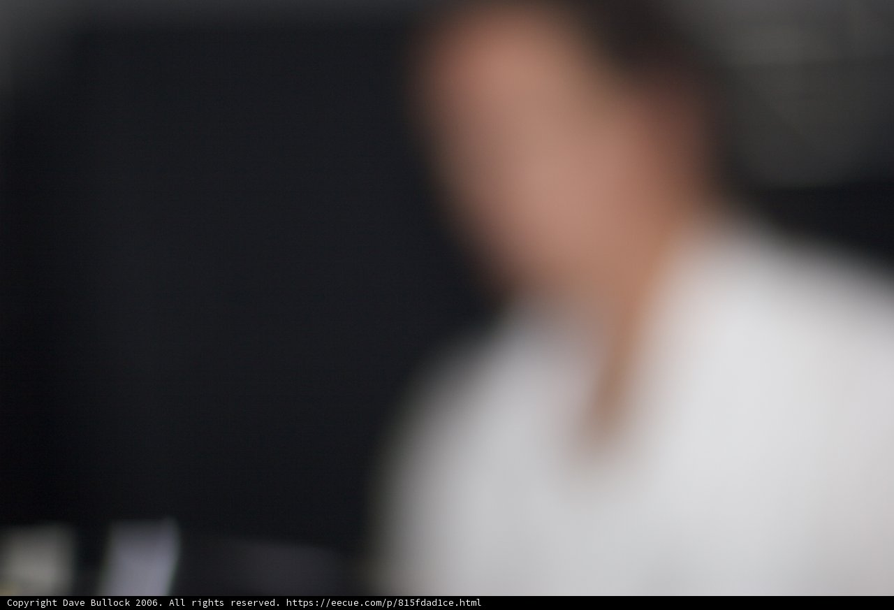 Blurry Portrait of a Man in White Shirt
