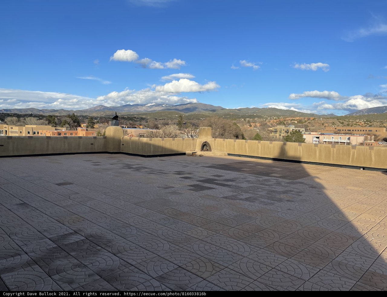 Mountain View from Rooftop in Santa Fe