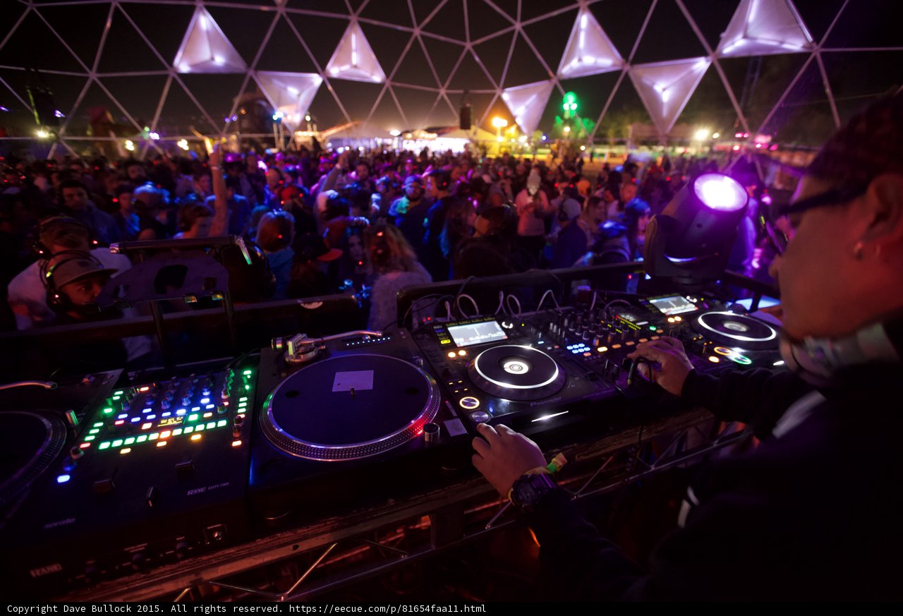 DJ Working the Decks