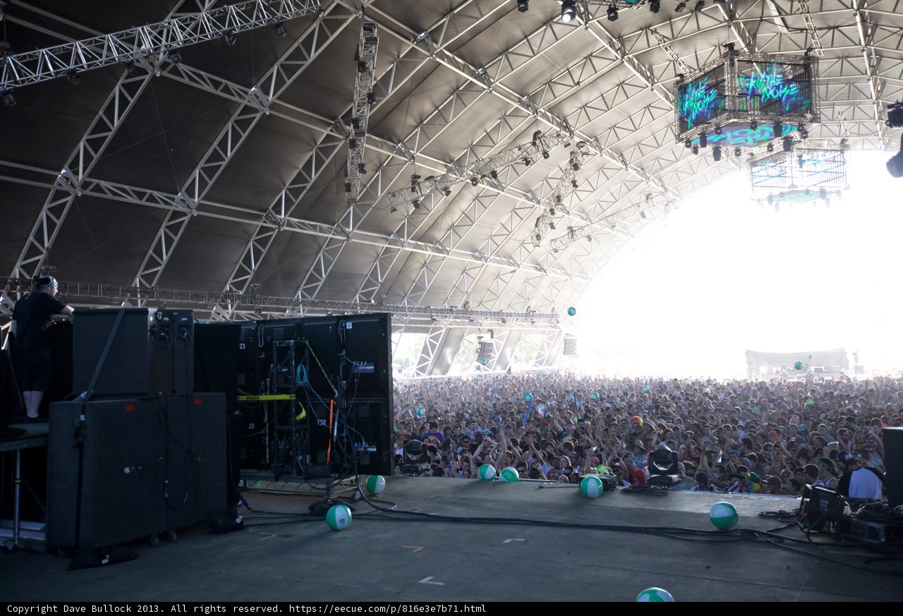 Charlie Gehringer enjoying the electrifying crowd at Coachella