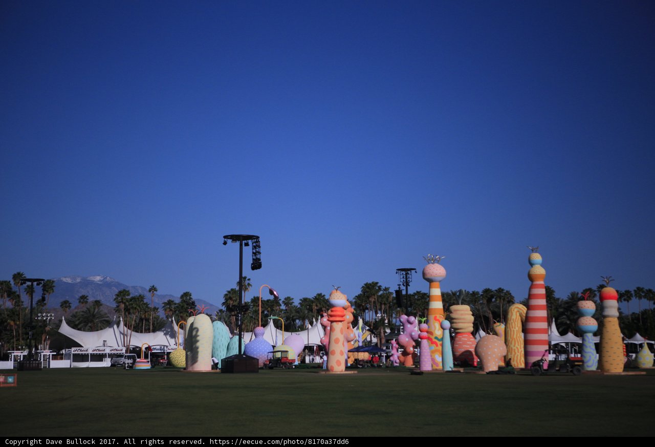 Colorful Sculptures in the Grass