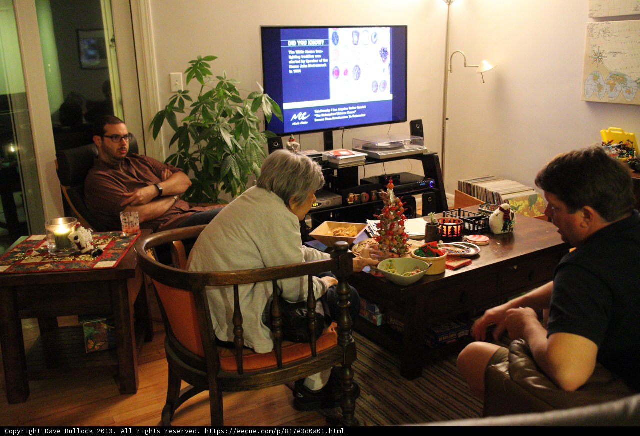 Holiday Gathering in Altadena Living Room