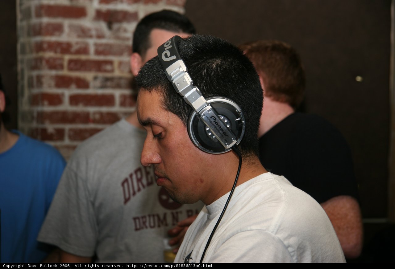 Party Man with Headphones