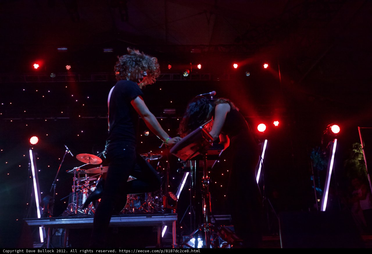 Red Spotlight Concert Performance