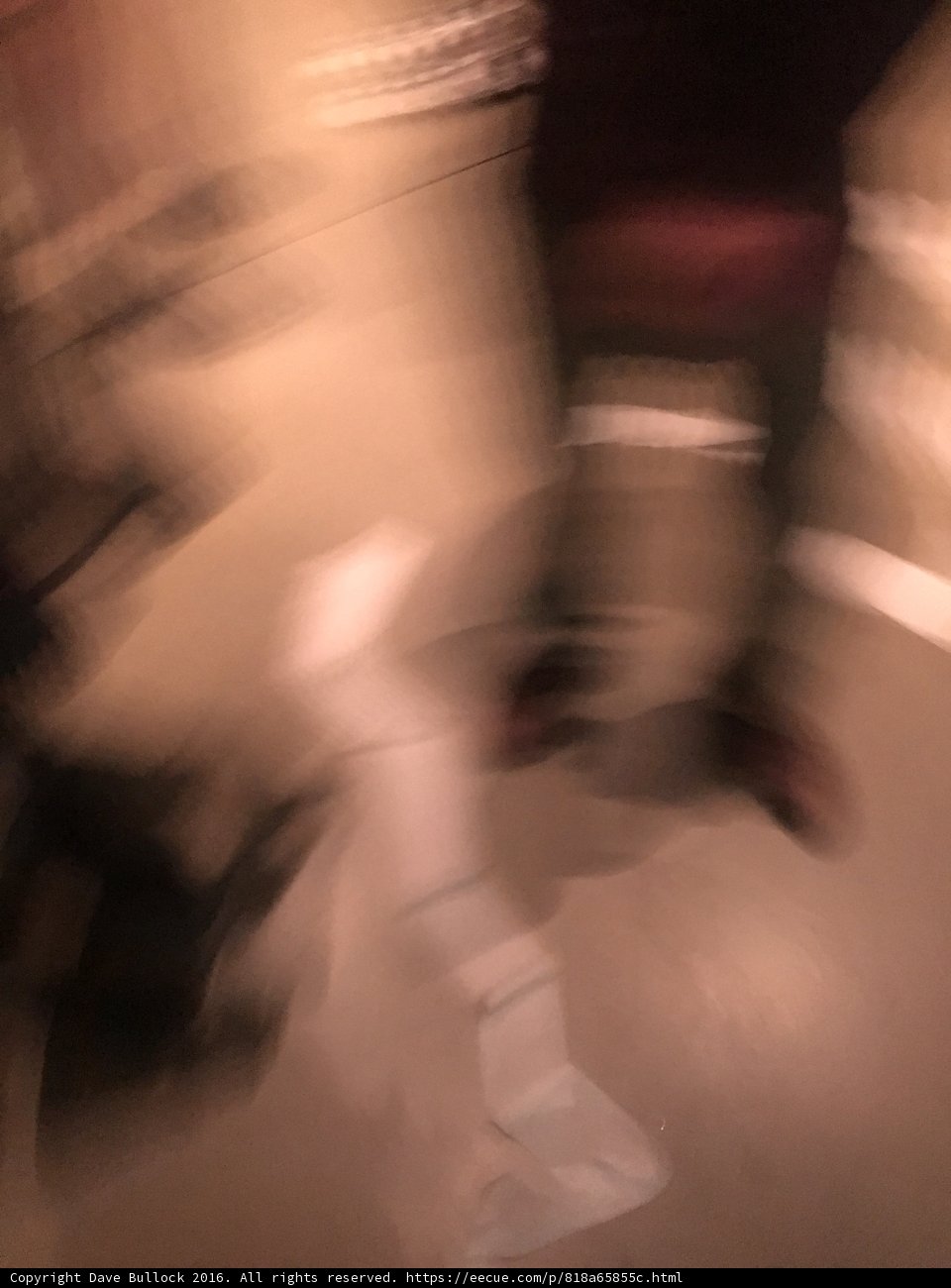 Blurry Figure Walking in The Broad
