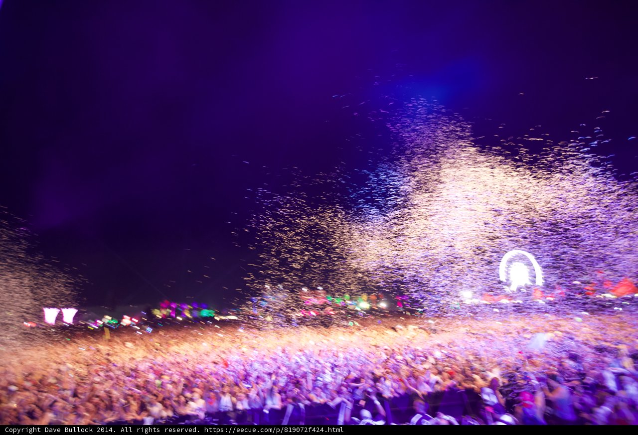 Confetti Explosion at Coachella