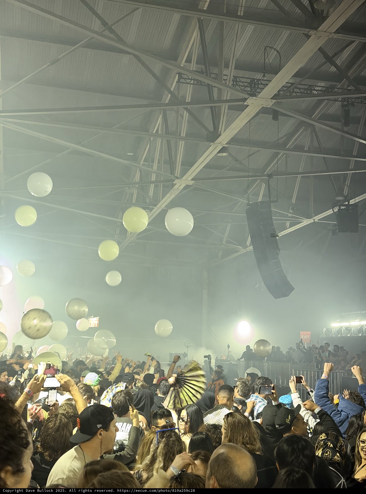 Skrillex and Four Tet Concert with Floating Balloons