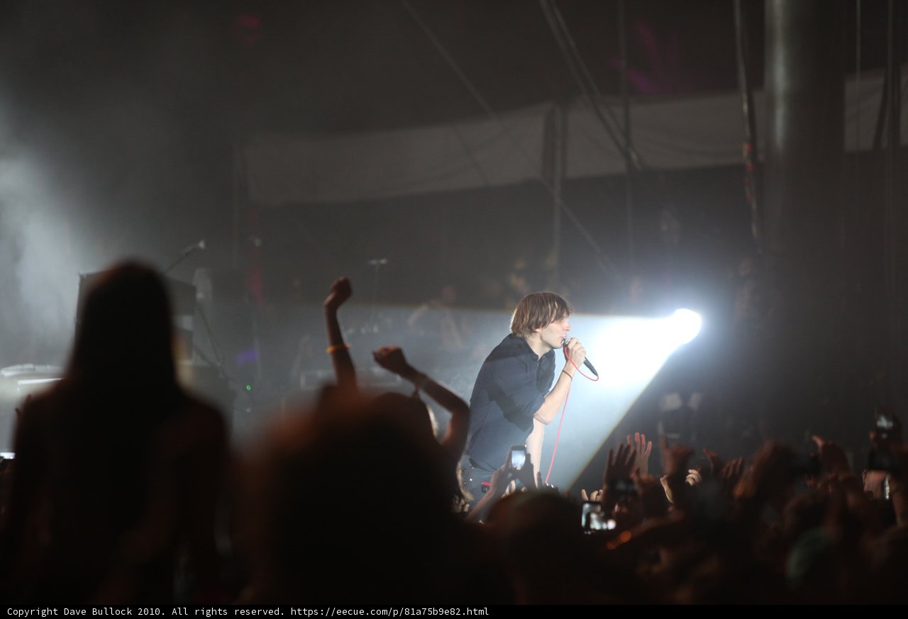Thomas Mars Rocks the Stage at Coachella