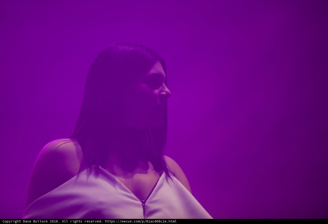 The Woman in White and Purple