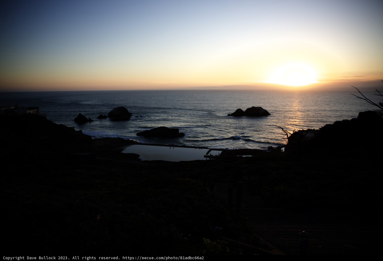 Golden Hour at Sutro Baths