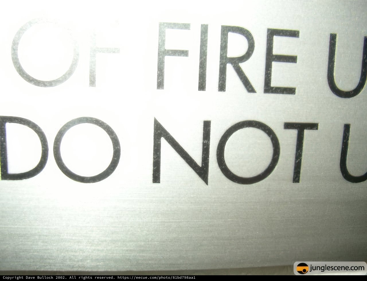 Warning Sign for Fire Units