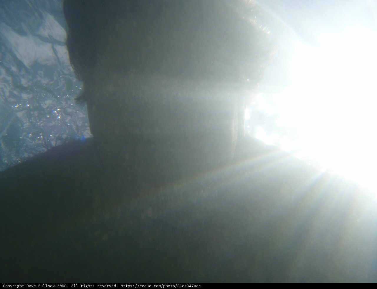 Sun Flares Underwater