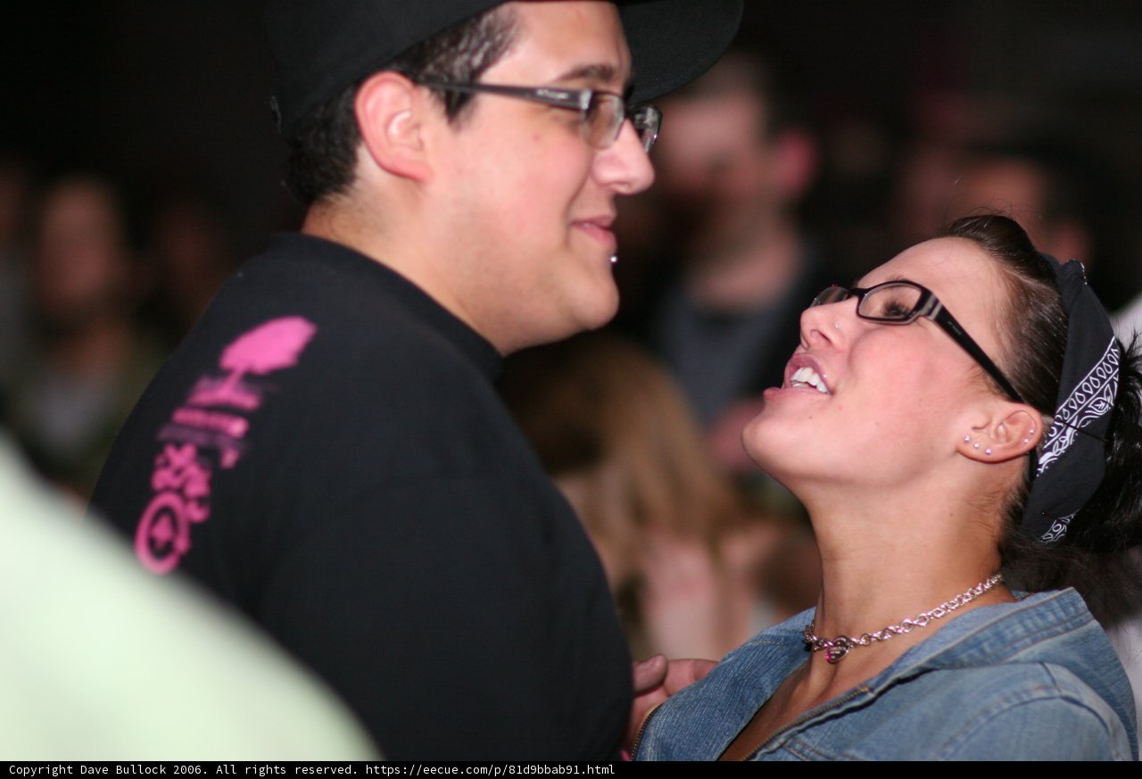 Party Couple in Matching Caps
