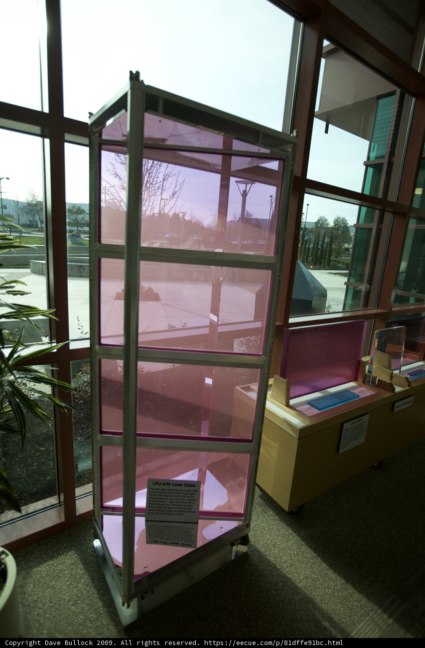 Pink-Tinted Display Case