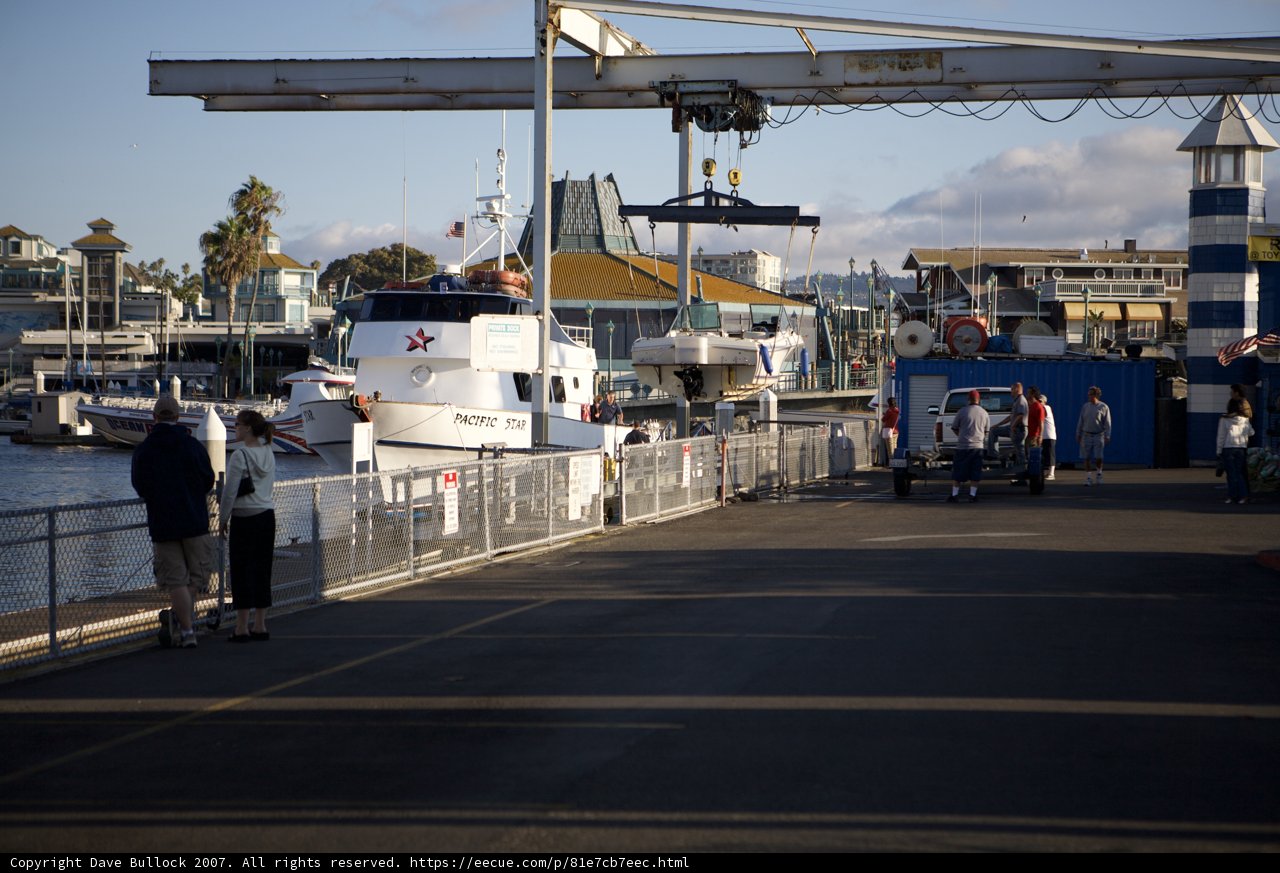 Docked boats at lobster festival
