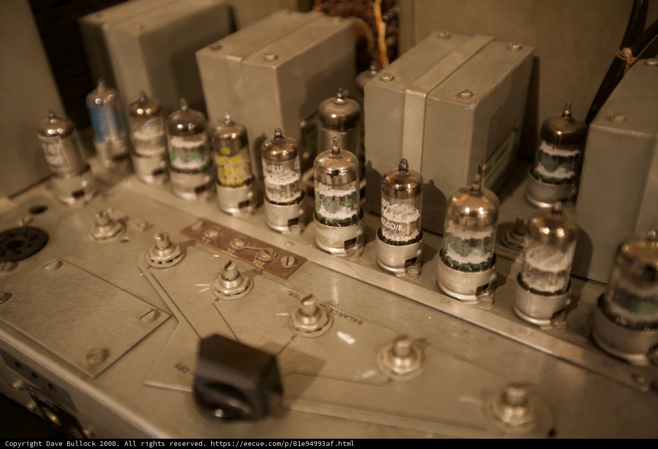 Vintage Tube Amplifier Up Close
