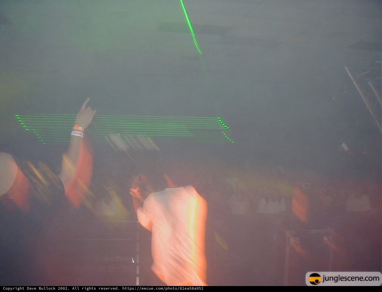 Blurry Nightclub Crowd