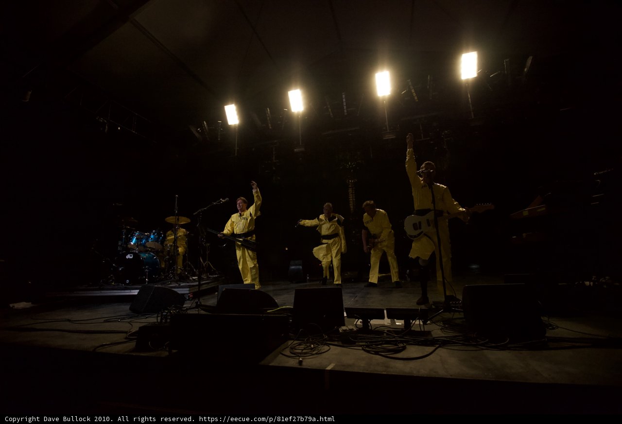 Group of Musicians Performing on Stage