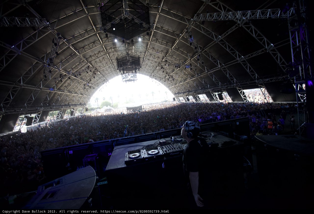 DJ Rocks the Stage at Coachella Concert