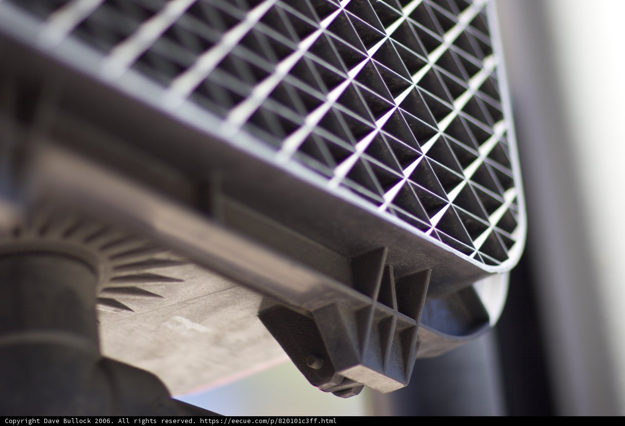 Up Close and Personal with a Car's Metal Grille
