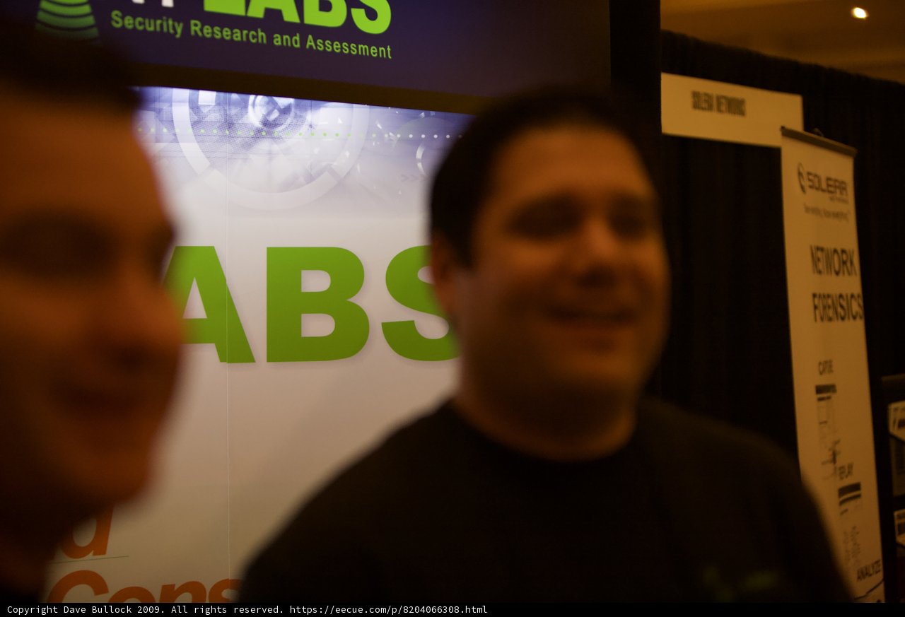 Two Men at the Labs Sign