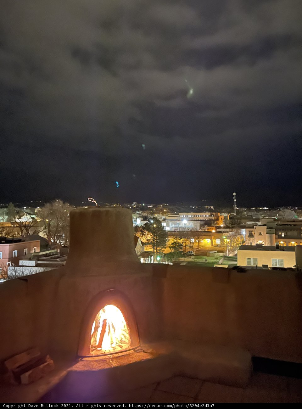 Rooftop Fire Pit in Santa Fe