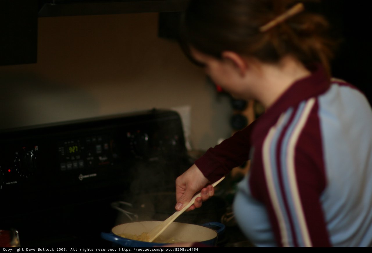 Penelope Stirring a Steaming Pot on the Stove